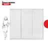 Guarda Roupa Casal 3 Portas 100% MDF London Yescasa - 4
