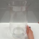Ver imagem 2 de Vaso Decorativo Cachepô Enfeite 30x17x17cm Vidro Transparente