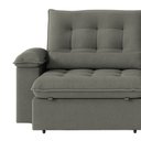 Ver imagem 5 de Sofá 4 Lugares New Imperatore Retrátil e Reclinável Suede Cinza 250cm