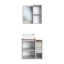 Ver imagem 2 de Conjunto para Banheiro 60cm com Cuba Gabinete Suspenso e Espelheira Bari Art In Móveis