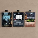 Ver imagem 2 de Kit 3 Quadro Decorativo Jdm Carro Kuruma Placa Mdf 28x20cm