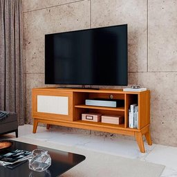 Rack Cayman para Tv até 55 Polegadas 1 Porta Edn Cor Cedro - 4