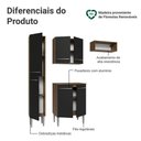 Ver imagem 4 de Armário de Cozinha Compacta 156 Cm emilly Madesa 03 Rustic/preto