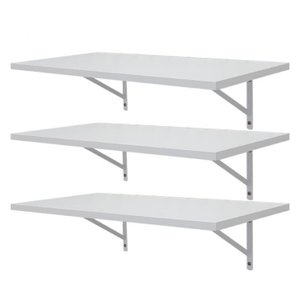 Kit 3 Prateleiras Mdf 90x30 Mão Francesa