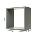 Ver imagem 4 de Nicho Mdf Verti Decorativo para Quarto 30x30x18cm