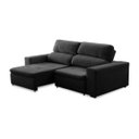 Ver imagem 2 de Sofá Retrátil e Reclinável 3 Lugares Suede Aveludado 2,90M Senegal Konfort Móveis