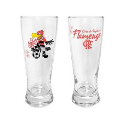 Kit Flamengo 4 Copos De Chopp Lager 300ml na Luva - 2