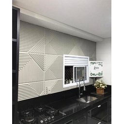 Kit 4 Placas Painel Decorativo Relevo Parede Impermeavel Impacto Interno Fachada 3d Pvc - 6