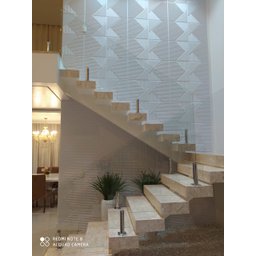 Kit 4 Placas Painel Decorativo Relevo Parede Impermeavel Impacto Interno Fachada 3d Pvc - 4