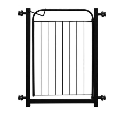 Portão Pet Grade Proteção 80cm Preto Criança Bebê Cachorro Cão sem Extensor Itagold