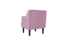 Ver imagem 2 de Poltrona Decorativa Alice Suede Rosa Pés Madeira Ms Decor