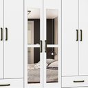 Ver imagem 4 de Guarda Roupa Casal Lu 6 portas 4 Gavetas Com Espelho Carioca Móveis