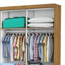 Ver imagem 3 de Guarda Roupa Casal Lu 6 portas 4 Gavetas Com Espelho Carioca Móveis