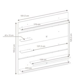 Painel para TV NT 1010 Nogal - Notável - 5