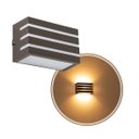 Ver imagem 1 de Arandela Frisada Policarbonato Externa e Interna Marrom St641