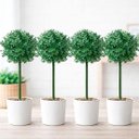 Ver imagem 1 de Bucho Buchinho Planta Artificial Decoração de 80cm Kit 4pçs