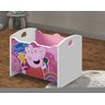 Caixa Baú Organizadora de Brinquedos Infantil Mdf Peppa Rosa - 1