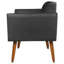 Ver imagem 7 de Poltrona Namoradeira Decorativa Isabella Pés Palito Madeira Suede Preto - Gran Belo