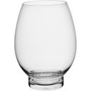 Ver imagem 1 de Vaso Jersey Decorativo Cachepô Enfeite 25x18x18cm Vidro Transp