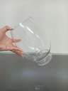 Ver imagem 2 de Vaso Jersey Decorativo Cachepô Enfeite 25x18x18cm Vidro Transp