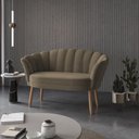 Ver imagem 2 de Namoradeira Flor Quarto Recepção Salao Sala Balaqui Decor Capuccino