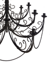 Ver mais imagens de Lustre Negro de Dois Andares Rustico em Ferro para Ambiente Interno com Cúpulas Libertas Rosas Artes