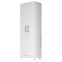 Ver imagem 2 de Armário Multiuso Lavanderia 55cm 2 Portas Staxx Branco Z17 - Mpozenato