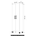 Ver imagem 3 de Armário Multiuso Lavanderia 55cm 2 Portas Staxx Branco Z17 - Mpozenato