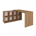 Ver imagem 2 de Escrivaninha Julia 8 Nichos 130cm Espresso Móveis Carvalho