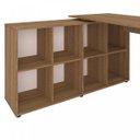 Ver imagem 4 de Escrivaninha Julia 8 Nichos 130cm Espresso Móveis Carvalho