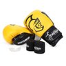 Kit Boxe Luva Pretorian 14oz Bucal e Bandagem Amarelo - 4