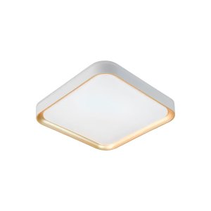 Luminária de Teto Plafon Quadrado Sobrepor 38x38 Led Multicor 3 em 1 Bivolt 25w Moderno