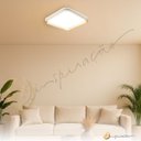 Ver imagem 2 de Luminária de Teto Plafon Quadrado Sobrepor 38x38 Led Multicor 3 em 1 Bivolt 25w Moderno
