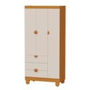 Ver imagem 2 de Guarda Roupa Infantil Apolo 3 Portas 3 Gavetas Cabideiro Areia / Savana