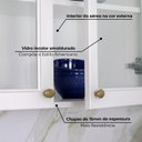 Ver mais imagens de Cristaleira 150cm 3 Portas com Vidro Temperado 100% MDF Americana Branco/HP