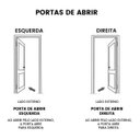 Ver imagem 3 de Porta de Alumínio Pivotante Frisada Com Visor Lado Direito 210x90 Branco Allo Esquadrias