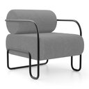 Ver imagem 5 de Kit 02 Poltronas Decorativas Orgânica Living Miska Bouclê Cinza - Desk Design