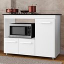 Ver imagem 2 de Balcao para Cooktop 5 Bocas 3p 114 Cm Ana Branco Mobbs