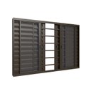 Ver imagem 2 de Janela Veneziana 6 Folhas com Grade 200x100cm Bronze Classic Vitrolar