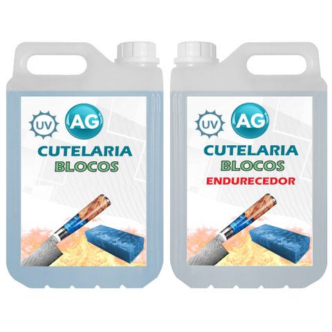 Resina Epóxi para Cutelaria Blocos AG Resinas ag 14KG