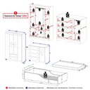 Ver imagem 4 de Quarto Infantil Completo com Minicama Montessoriana e Colchão Incluso Sonho Multimóveis MP4902 Off