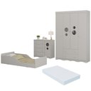 Ver imagem 2 de Quarto Infantil Completo com Minicama Montessoriana e Colchão Incluso Sonho Multimóveis MP4902 Off