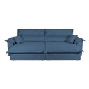 Ver imagem 5 de Sofá Retrátil Reclinável 2,30m Nivus Azul c/ Molas Ensacadas - King House