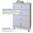 Ver mais imagens de Quarto de Bebê Berço Minicama com Colchão, Cômoda e Guarda Roupa Life Tigus Baby