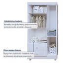 Ver imagem 6 de Quarto de Bebê Berço Minicama com Colchão, Cômoda e Guarda Roupa Life Tigus Baby