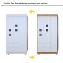 Ver imagem 3 de Quarto de Bebê Berço Minicama com Colchão, Cômoda e Guarda Roupa Life Tigus Baby