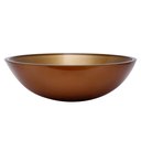 Ver imagem 1 de Kit Banheiro Cuba de Vidro Redonda 35 cm com Válvula Click:Bronze