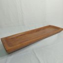 Ver imagem 3 de Centro de Mesa Decorativo de Madeira Natural 6x42x42cm Sala Jantar Decoração