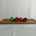 Ver imagem 6 de Centro de Mesa Decorativo de Madeira Natural 6x42x42cm Sala Jantar Decoração