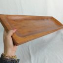 Ver imagem 7 de Centro de Mesa Decorativo de Madeira Natural 6x42x42cm Sala Jantar Decoração